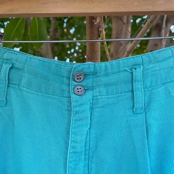 Vintage Espirit Sport Shorts Womens 9/10 Teal High Rise Boho Casual - Picture 6 of 7